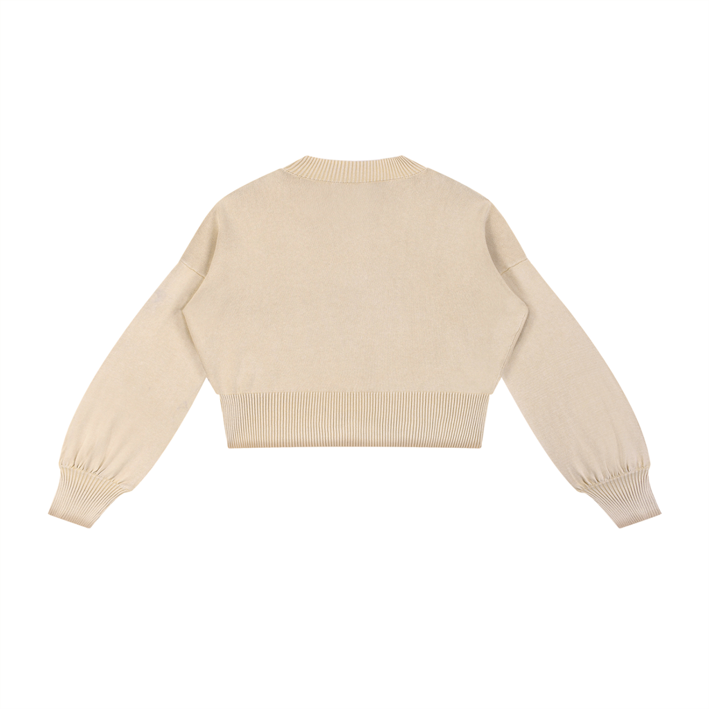 cropped sweater,balloon sleeve sweater,women's sweater,Balloon sweater