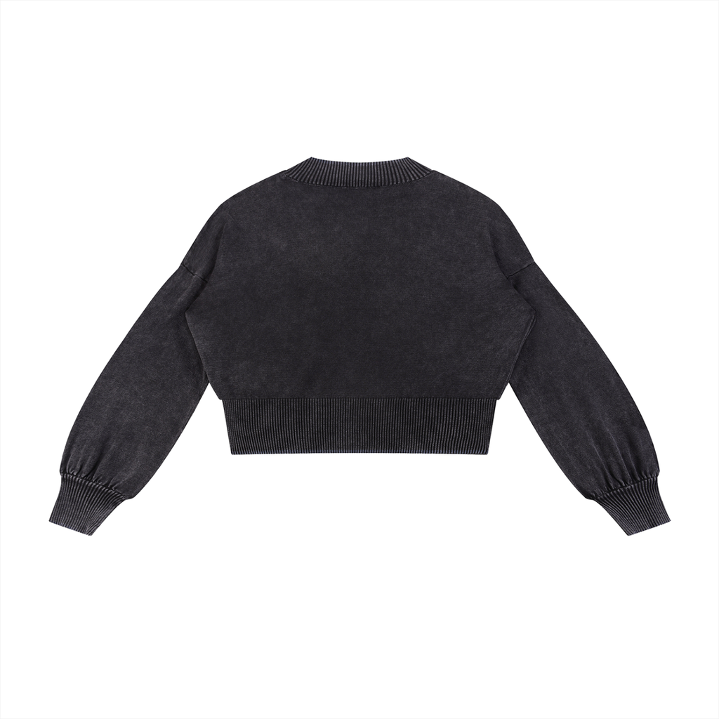 cropped sweater,balloon sleeve sweater,women's sweater,Balloon sweater