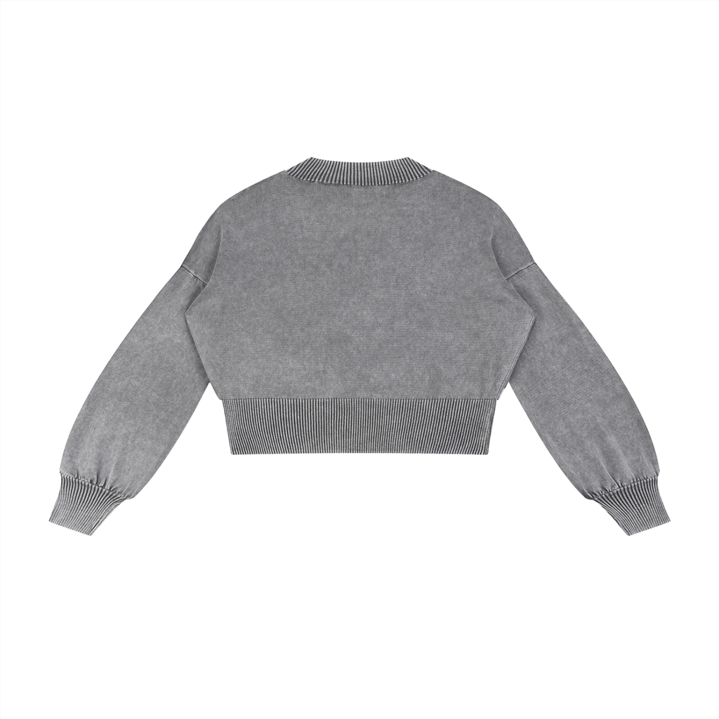 cropped sweater,balloon sleeve sweater,women's sweater,Balloon sweater