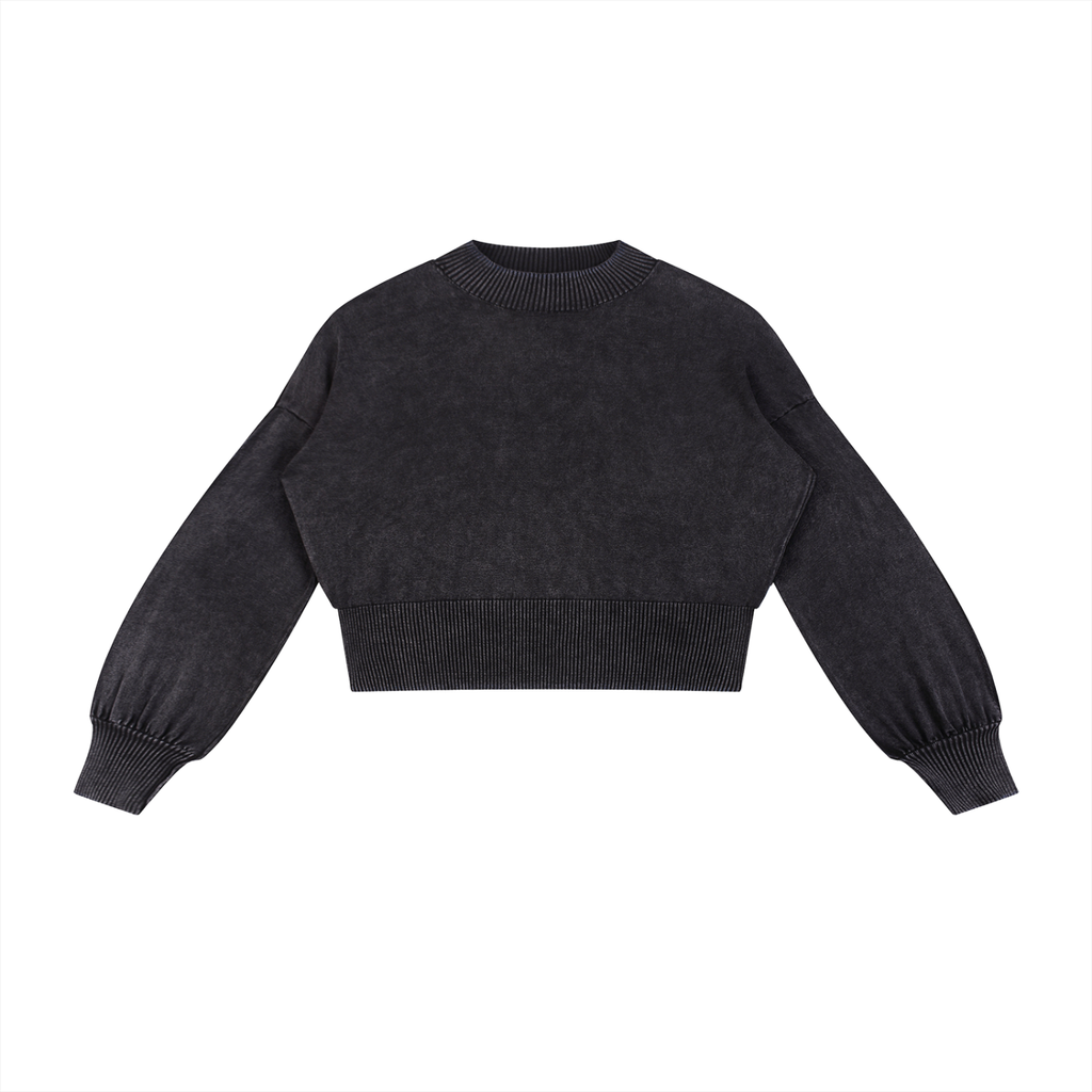 cropped sweater,balloon sleeve sweater,women's sweater,Balloon sweater